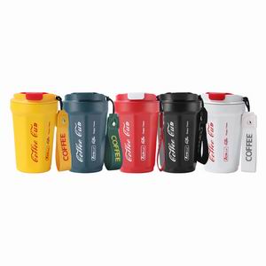 Colorful Retro Coffee Mugs | Vintage Insulated Tumblers with Tags